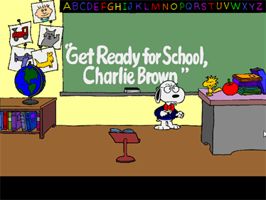 Get Ready for School, Charlie Brown! - Screenshot - Game Title Image