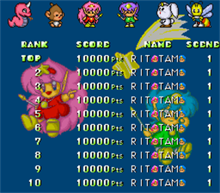 Rod-Land - Screenshot - High Scores Image