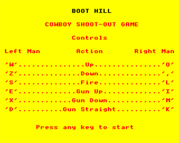 Boot Hill - Screenshot - Game Title Image