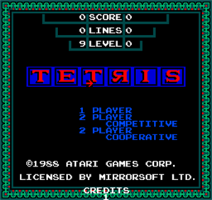 Vs. Tetris - Screenshot - Game Title Image