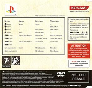 Suikoden IV - Box - Back Image