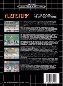 Alien Storm - Box - Back - Reconstructed Image