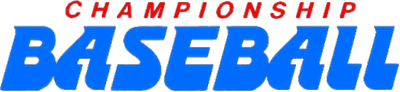 Championship Baseball - Clear Logo Image