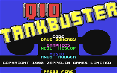 Q10 Tankbuster - Screenshot - Game Select Image