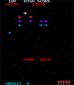Galaxian - Screenshot - Game Over Image