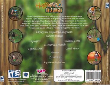 Hugo: Jungle Island - Box - Back Image