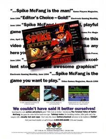 The Twisted Tales of Spike McFang - Advertisement Flyer - Front Image