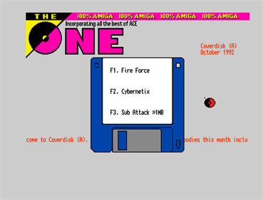 The One #49: Amiga - Screenshot - Game Select Image