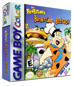 The Flintstones: BurgerTime in Bedrock - Box - 3D Image