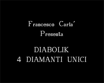 Diabolik 7: 4 Diamanti Unici - Screenshot - Game Title Image