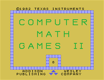Computer Math Games II - Screenshot - Game Title Image