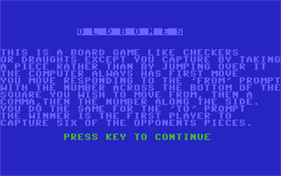 Oldbones - Screenshot - Game Title Image