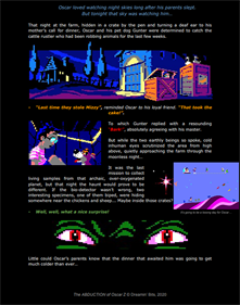 The Abduction of Oscar Z - Fanart - Box - Back Image