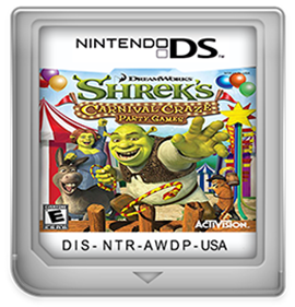 Shrek's Carnival Craze: Party Games - Fanart - Cart - Front