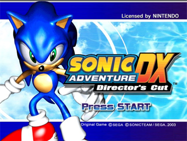 Sonic Adventure DX: Director's Cut - Screenshot - Game Title Image