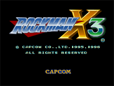 Mega Man X3 - Screenshot - Game Title Image