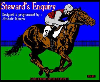 Steward's Enquiry - Screenshot - Game Title Image