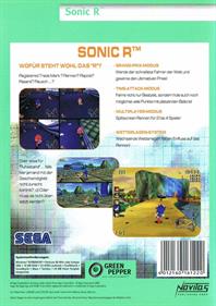 Sonic R - Box - Back Image