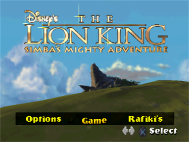 Disney's The Lion King: Simba's Mighty Adventure - Screenshot - Game Title Image