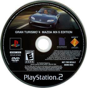 Gran Turismo 4: Mazda MX-5 Edition - Disc Image
