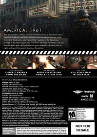 Wolfenstein II: The New Colossus - Box - Back Image