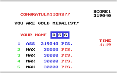 Ski - Screenshot - High Scores Image