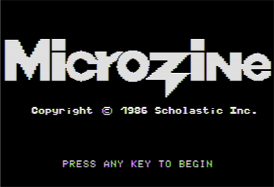 Microzine 17 - Screenshot - Game Title Image