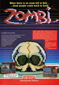 Zombi - Advertisement Flyer - Front Image