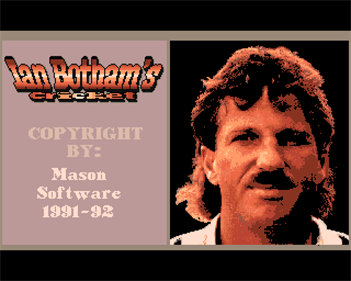 Ian Botham's Cricket - Screenshot - Game Title Image