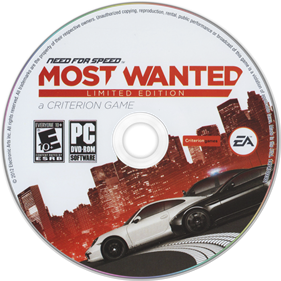 Need for Speed: Most Wanted 2012 - Disc Image