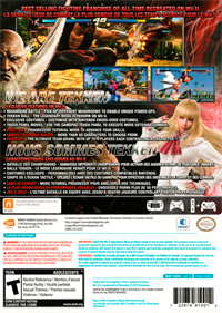 Tekken Tag Tournament 2: Wii U Edition - Box - Back Image