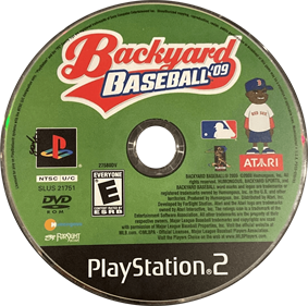 Backyard Baseball '09 - Disc Image