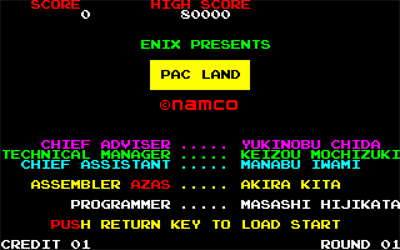 Pac-Land - Screenshot - Game Title Image