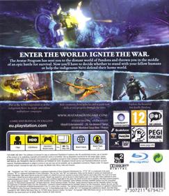 James Cameron's Avatar: The Game - Box - Back Image