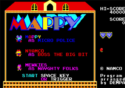 Mappy - Screenshot - Game Title Image