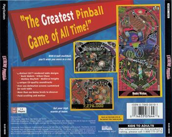 Extreme Pinball - Box - Back Image