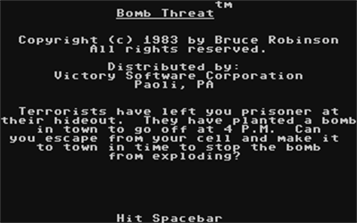 Bomb Threat - Screenshot - Game Title Image