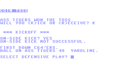 Football 84 - Screenshot - Gameplay Image