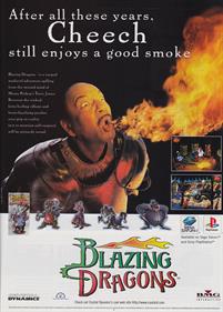 Blazing Dragons - Advertisement Flyer - Front Image