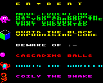 'Er*bert - Screenshot - Game Title Image
