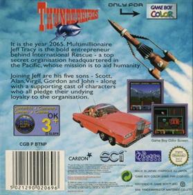 Thunderbirds - Box - Back Image