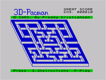 3D Pacman - Screenshot - Game Title Image