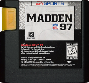 Madden NFL 97 - Cart - Front Image