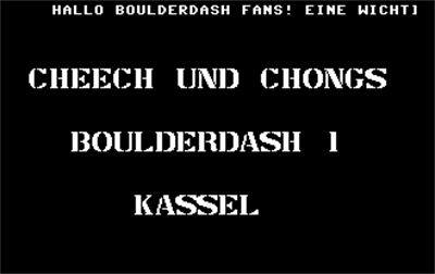 Cheech & Chongs Boulder Dash 1 - Screenshot - Game Title Image
