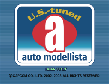 Auto Modellista: U.S.-tuned - Screenshot - Game Title Image