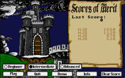 Dark Castle - Screenshot - High Scores Image