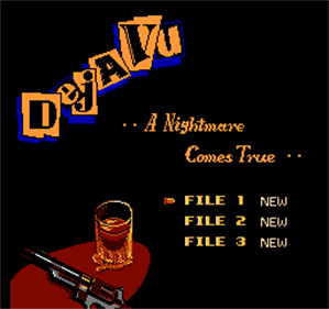 Déjà Vu - Screenshot - Game Select Image