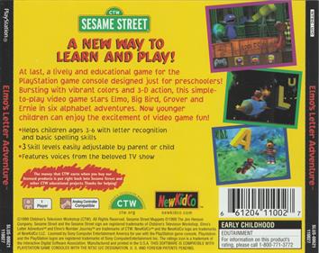 Sesame Street: Elmo's Letter Adventure - Box - Back Image