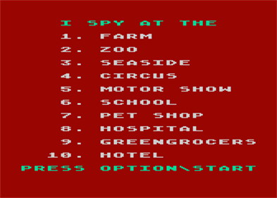 I Spy for Kids - Screenshot - Game Select Image