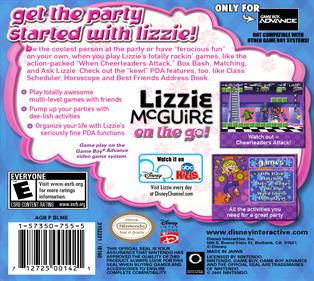 Lizzie McGuire: On The Go! - Box - Back Image